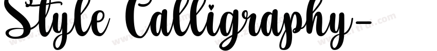 Style Calligraphy字体转换 Style Calligraphy字体转换